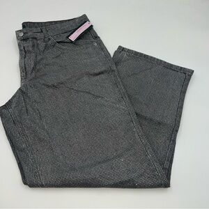 Wild Fable‎ mid rise 90s relaxed straight grey and silver SZ 14.